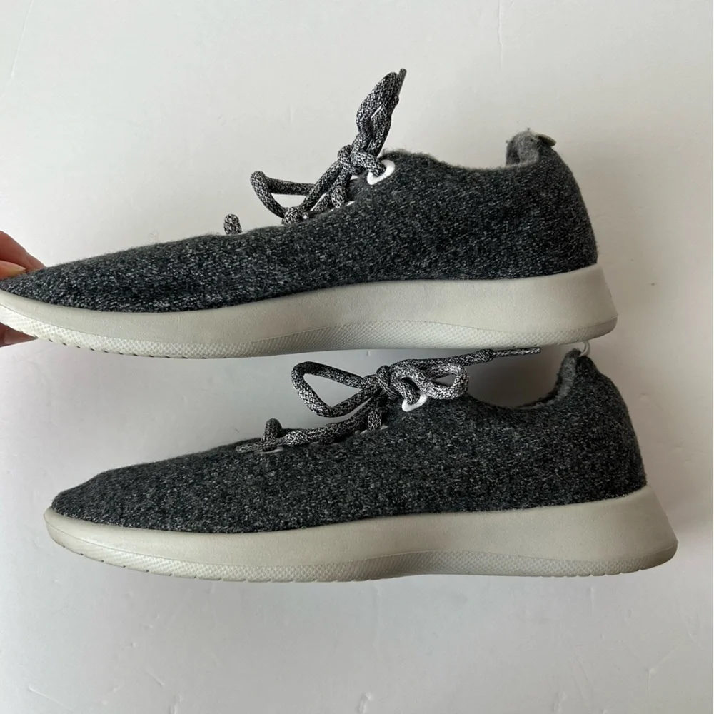 Allbirds Women's Wool Runners Natural Grey with Light Grey Sole 10